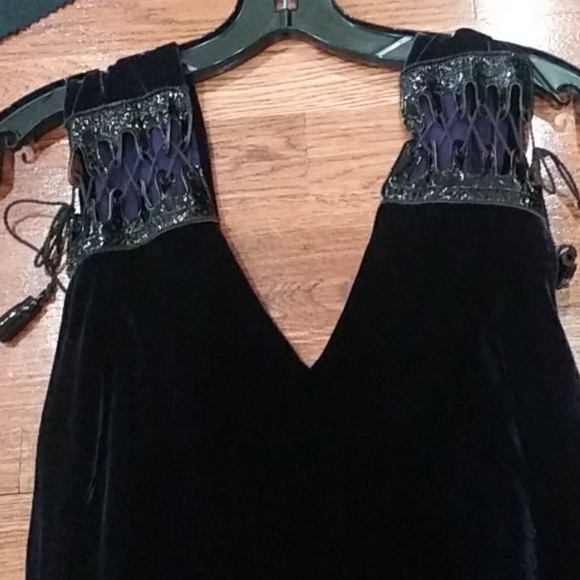 Jean Paul Gaultier purple velvet runway dress - Picture 2 of 8